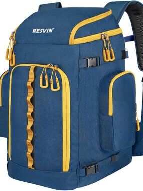 Ski Boot Bag, 65L Ski Boot Bag Backpack 1680D Nylon Waterproof Ski Bag